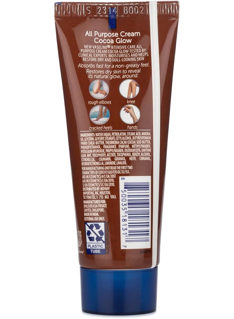Vaseline All Purpose Cream Cocoa Glow, with Pure Cocoa Butter, 2x40g - Image 5